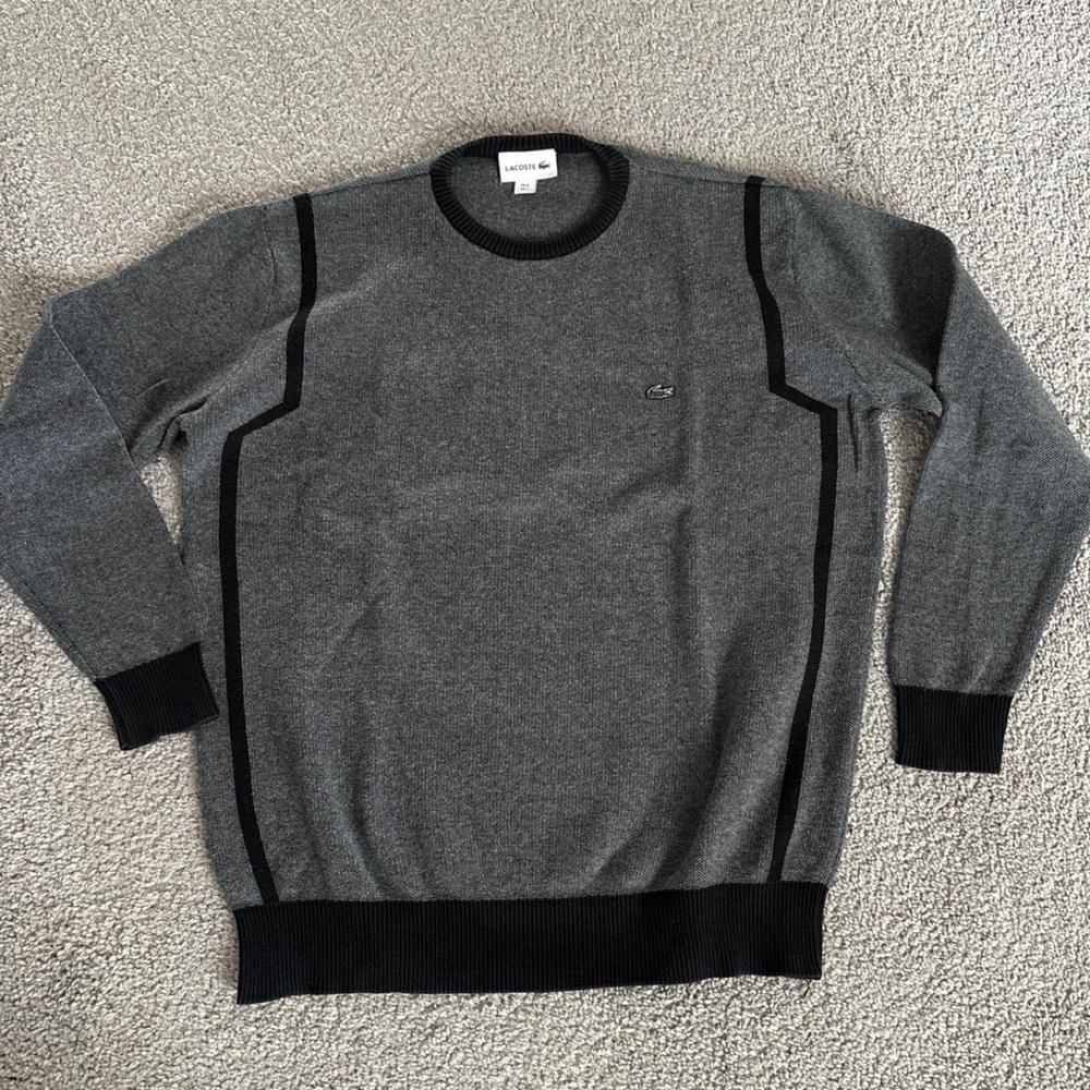 Lacoste men's crew neck cotton sweater